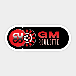 GM Roulette Black Sticker